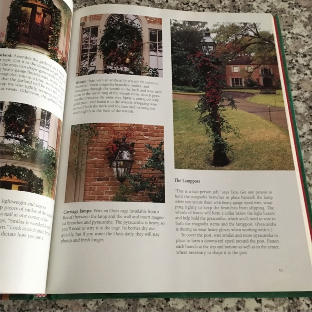1994 Christmas with Southern Living craft book cookbook hardcover Oxmoor House - Picture 4 of 9